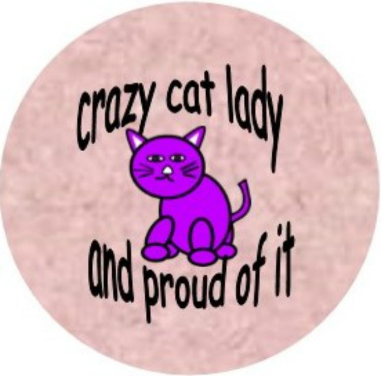 1.5" Crazy Cat Lady button