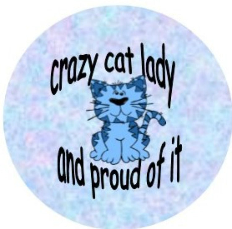 1.5" Crazy Cat Lady button